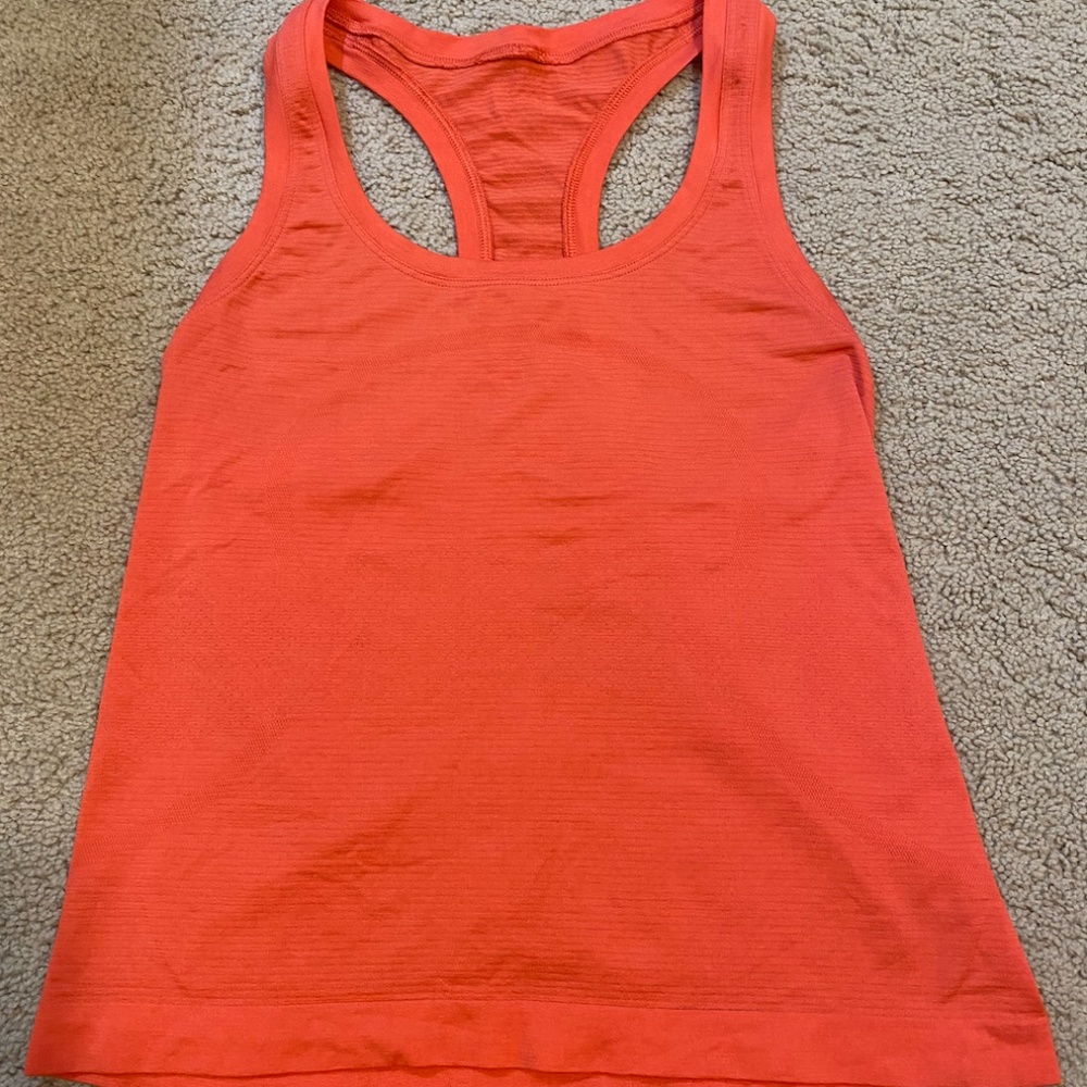 Lululemon Race Length Swiftly Tech- Coral/Orange